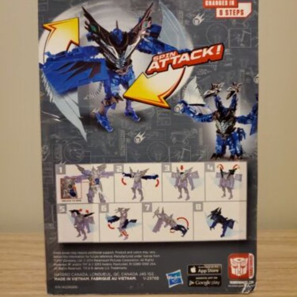 Transformers Age of Extinction Spin Attack! Dinobot Strafe Action Figure - Picture 2 of 2